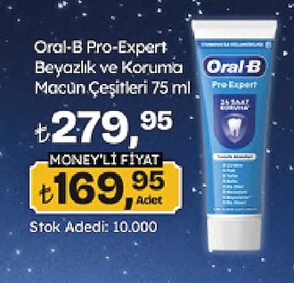 Oral-B Pro-Expert Beyazlık Ve Koruma Macun 75Ml