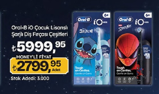 Oral-B İo Çocuk Lisanslı Şarjlı Diş Fırçası
