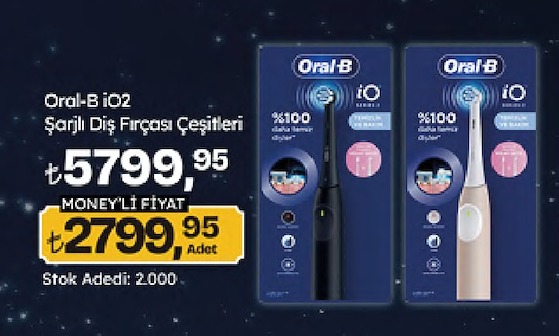 Oral-B Io2 Şarjlı Diş Fırçası Çeşitleri