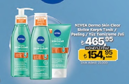 Nivea Derma Skin Clear Sivilce Karşıtı Tonik / Peeling / Yüz Temizleme Jeli