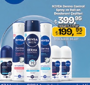 Nivea Derma Control Sprey Ve Roll-On Deodorant Çeşitleri