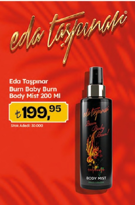 Eda Taşpınar Burn Baby Burn Body Mist 200 Ml