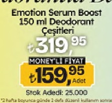 Emotion Serum Boost 150 Ml Deodorant Çeşitleri