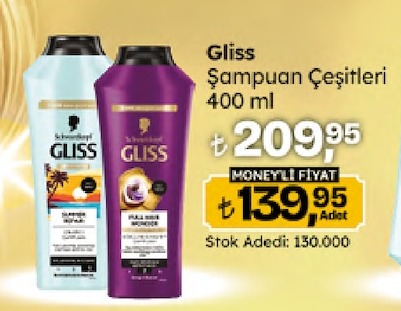 Gliss Şampuan Çeşitleri 400Ml