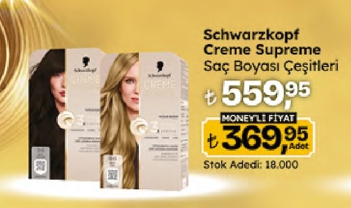 Schwarzkopf Creme Supreme Saç Boyası Çeşitleri