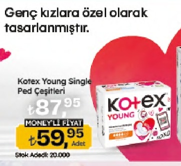 Kotex Young Single Ped Çeşitleri