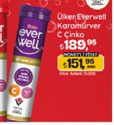Ulker Everwell Karamurver C Cinko 15 Tablet