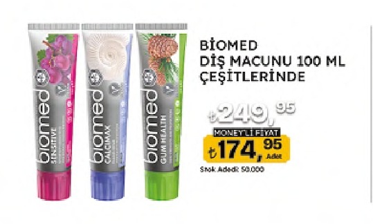 Biomed Diș Macunu 100 Ml Çeșitleri