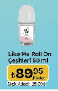 Like Me Roll On Çeşitleri 50 Ml
