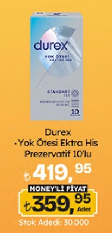 Durex Yok Ötesi Ekstra His Prezervatif 10'Lu
