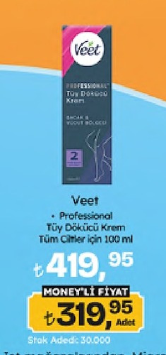 Veet Professional Tüy Dökücü Krem Tüm Ciltler İçin 100 Ml