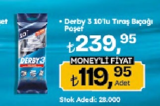 Derby 3 10'Lu Tıraş
Bıçağı Poşet