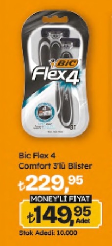 Bic Flex 4 Comfort 3'Lü Blister
