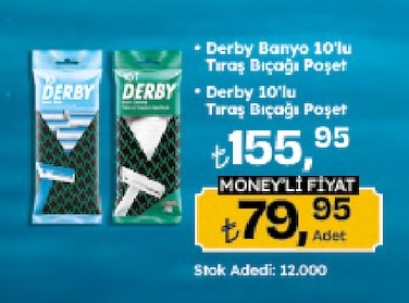 Derby Banyo 10'Lu Tiras Bicagi Poşet