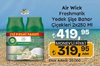 Air Wick Freshmatic Yedek Şişe Bahar Çiçekleri 2X250 Ml