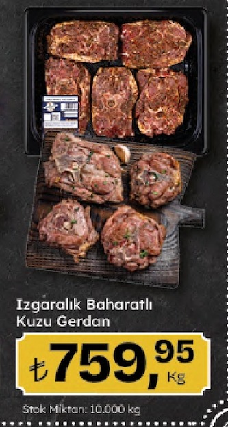 Izgaralık Baharatlı Kuzu Gerdan 1 Kg