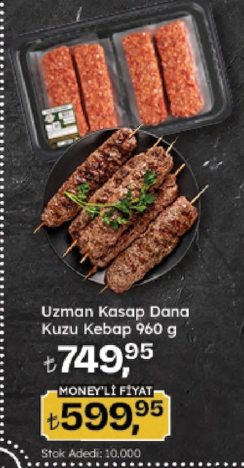 Uzman Kasap Dana Kuzu Kebap 960 G