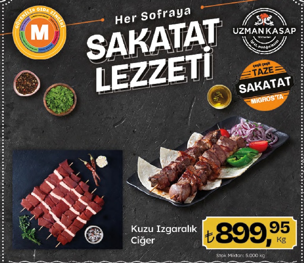 Kuzu Izgaralık Ciğer 5.000 Kg