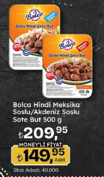 Bolca Hindi Meksika Soslu/Akdeniz Soslu Sote But 500 G