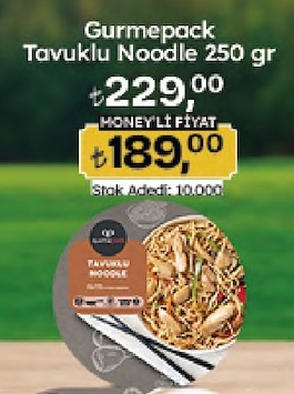 Gurmepack Tavuklu Noodle 250 Gr