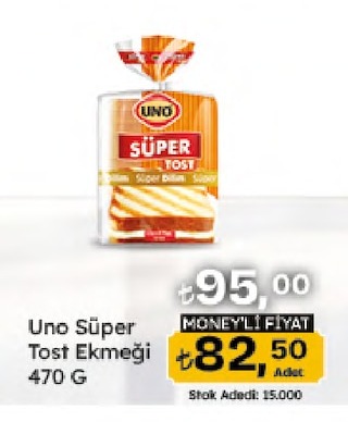 Uno Süper Tost Ekmeği 470 G