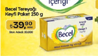 Becel Tereyağı Keyfi Paket 250 G