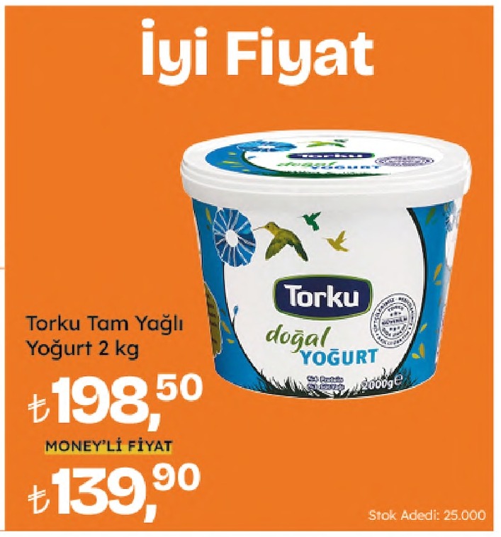 Torku Tam Yağlı Yoğurt 2 Kg