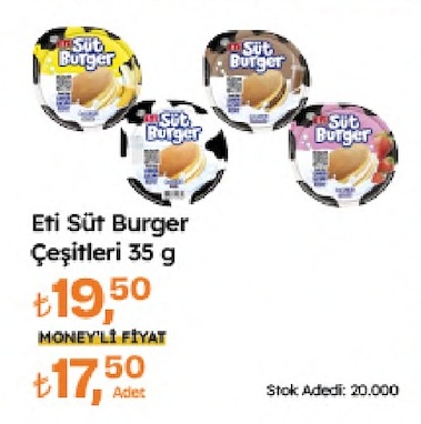 Eti Süt Burger Çeşitleri 35 G