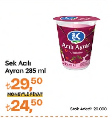 Sek Acıly Ayran 285 Ml