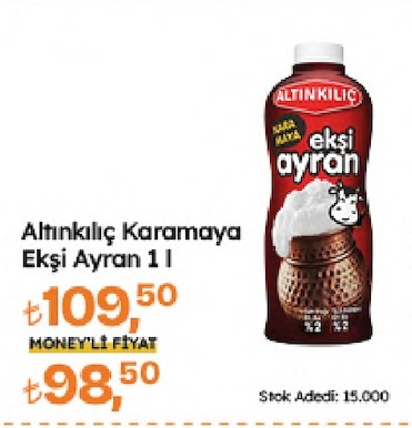 Altınkılıç Karama Eksi Ayran 1 L