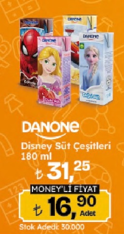Danone Disney Süt Çeşitleri 180Ml