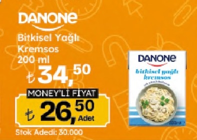 Danone Bitkisel Yağlı Kremşos 200Ml