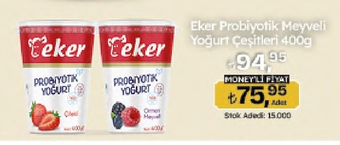 Eker Probiyotik Meyveli Yoğurt Çeşitleri 400G