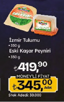 İzmir Tulumu Ve Eski Kaşar Peyniri 350G