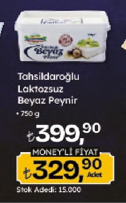 Tahsildaroğlu Laktozsuz Beyaz Peynir 750G