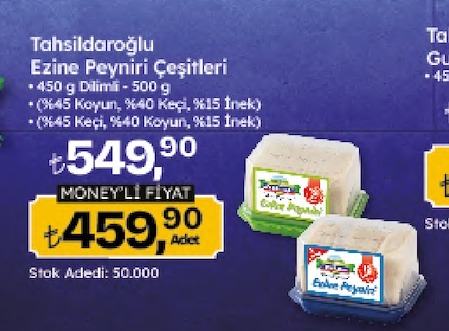 Tahsil... Ezine Peyniri Çeşitleri 450G-500G