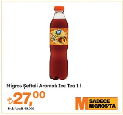Migros Seftali Aromali Ice Tea 1L