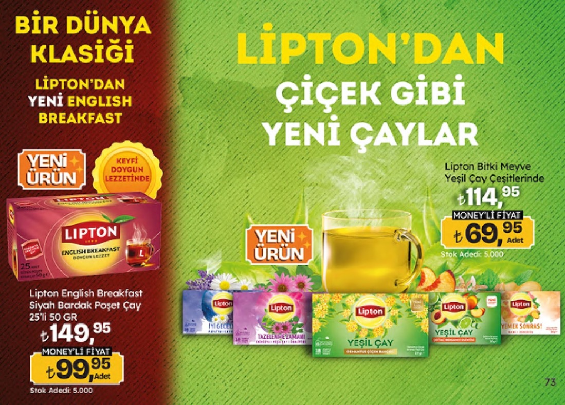 Lipton English Breakfast Siyah Bardak Poşet Çay 25'Li 50 Gr