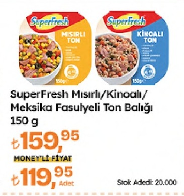 Superfresh Mısırlı/Kinoaalı Meksika Fasulyeli Ton Balığı 150 G