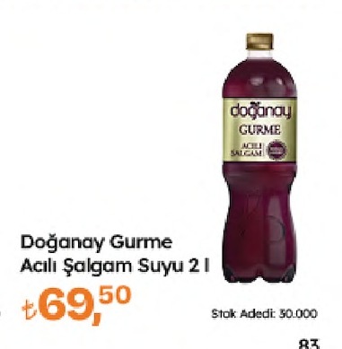 Doğanay Gurme Acılı Şalgam Suyu 2 L