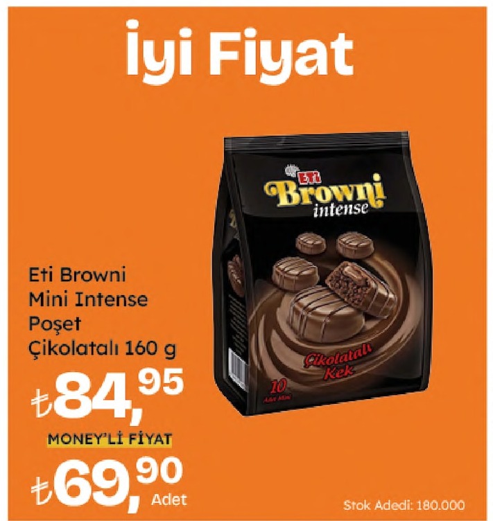 Eti Browni Mini Intense Çikolatalı 160 G
