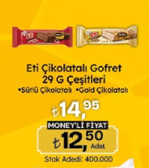 Eti Çikolatalı Gofret 29 G Çeşitleri