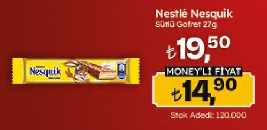 Nestlé Nesquik Sütlü Gofret 27G