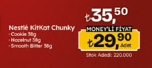 Nestlé Kitkat Chunky Cookie 38G