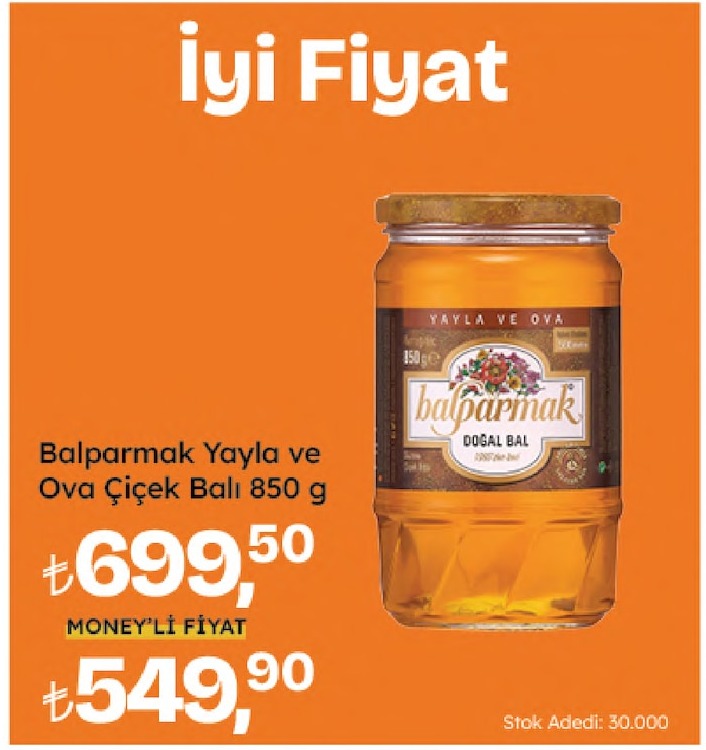 Balparmak Yayla Ve Ova Çiçek Balı 850 G