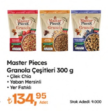 Master Pieces Granola Çeşitleri 300 G
