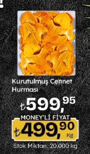 Kurutulmuş Cennet Hurmasi Kg