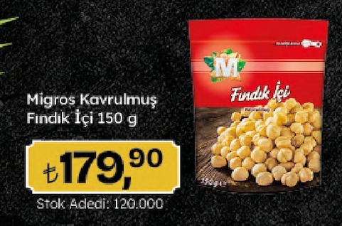 Migros Kavrulmus Findik Içi 150 G