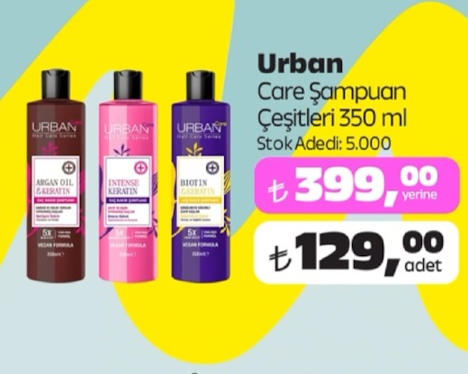 Urban Care Şampuan Çeşitleri 350 Ml