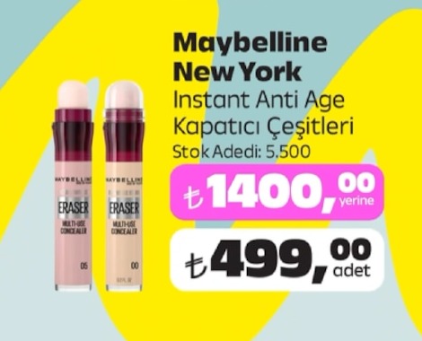 Maybelline New York Instant Anti Age Kapatıcı Çeşitleri